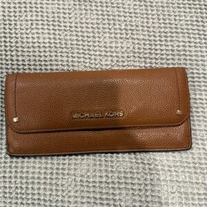 Michael Kors Tan Leather Clutch